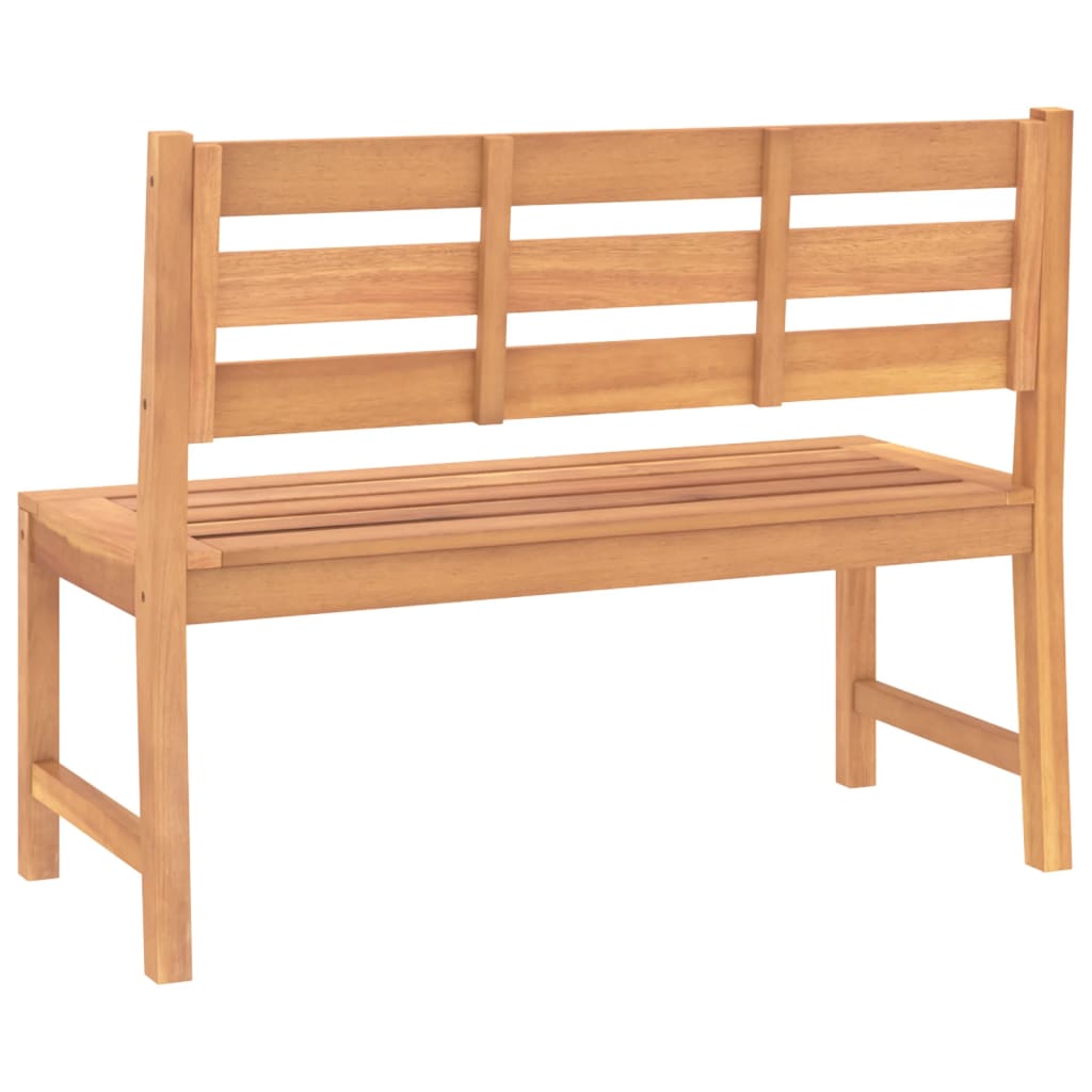 Panchina da Giardino 114 cm in Legno Massello di Teak - homemem39