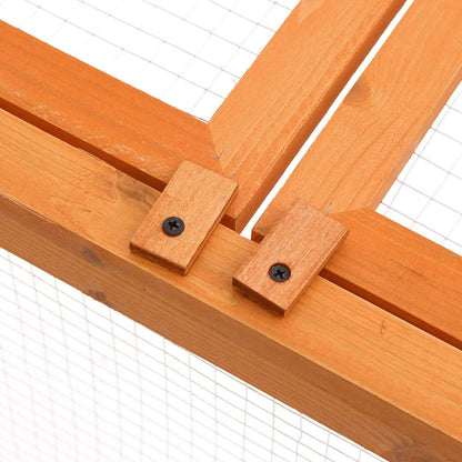 Gabbia per Animali da Giardino 150x100x50 cm Massello di Abete - homemem39