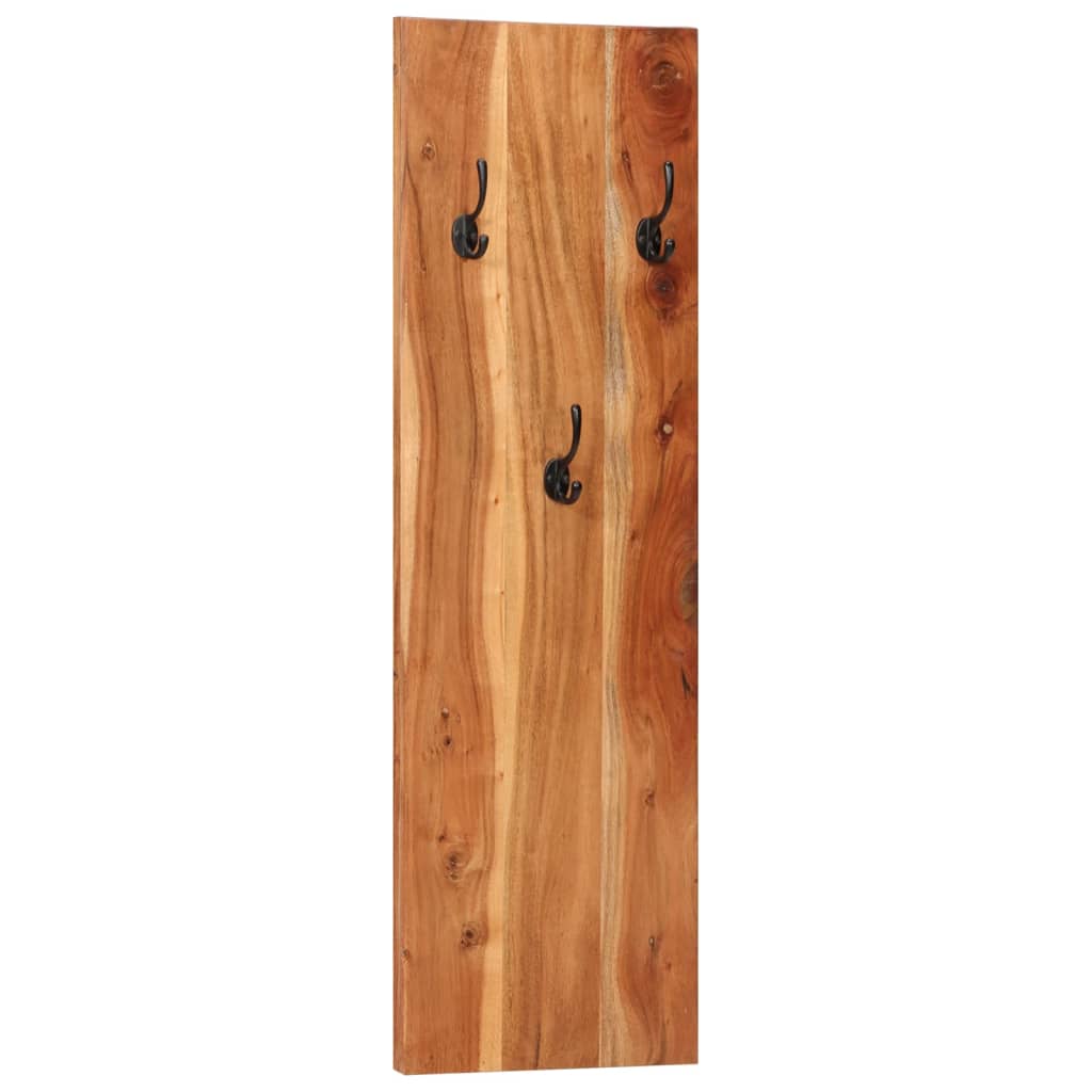 Appendiabiti a Parete 2 pz 36x3x110cm Legno Massello di Acacia - homemem39