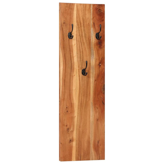 Appendiabiti a Parete 2 pz 36x3x110cm Legno Massello di Acacia - homemem39
