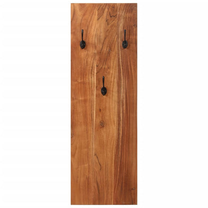 Appendiabiti a Parete 2 pz 36x3x110cm Legno Massello di Acacia - homemem39
