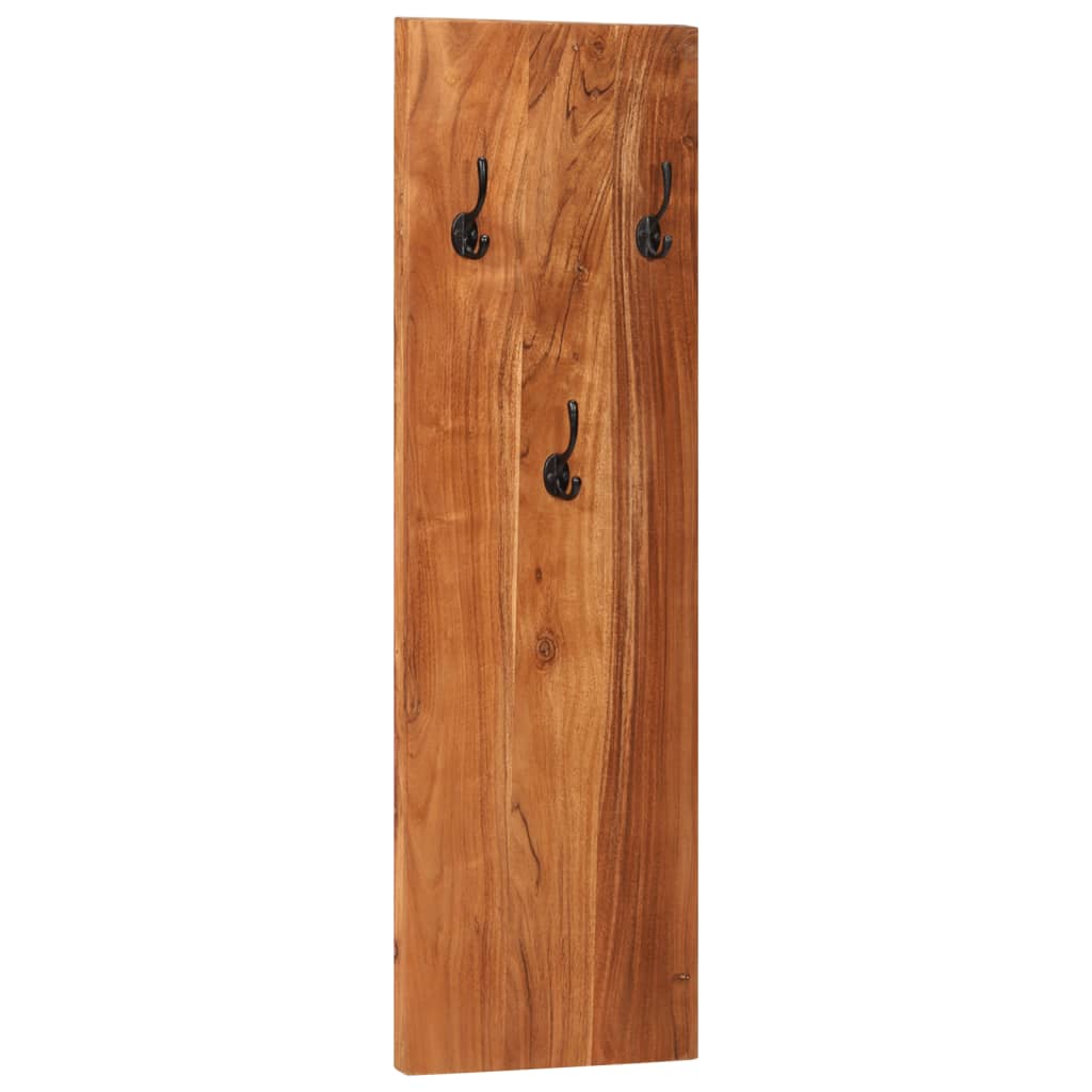 Appendiabiti a Parete 2 pz 36x3x110cm Legno Massello di Acacia - homemem39