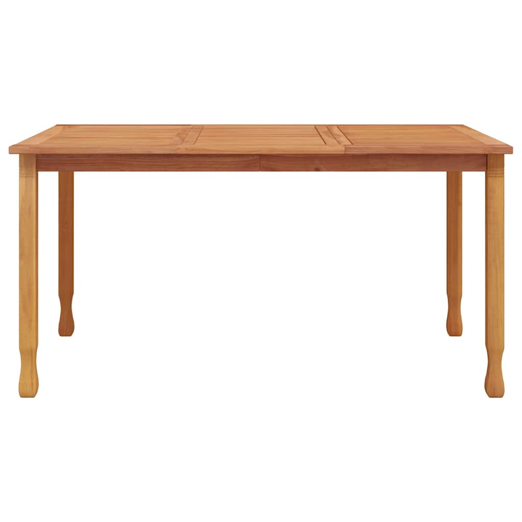 Tavolo da Pranzo da Giardino 150x90x75cm Legno Massello di Teak | homemem39