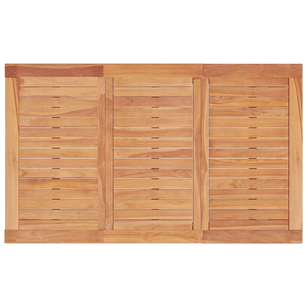 Tavolo da Pranzo da Giardino 150x90x75cm Legno Massello di Teak | homemem39