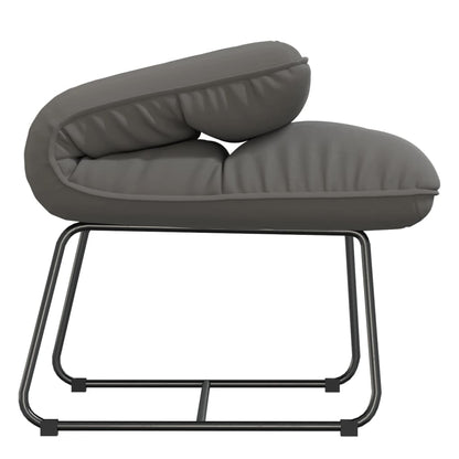 Poltrona con Struttura in Metallo Grigio Chiaro in Velluto | homemem39