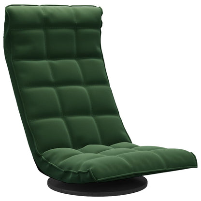 Sedia da Pavimento Girevole Verde Scuro in Velluto | homemem39