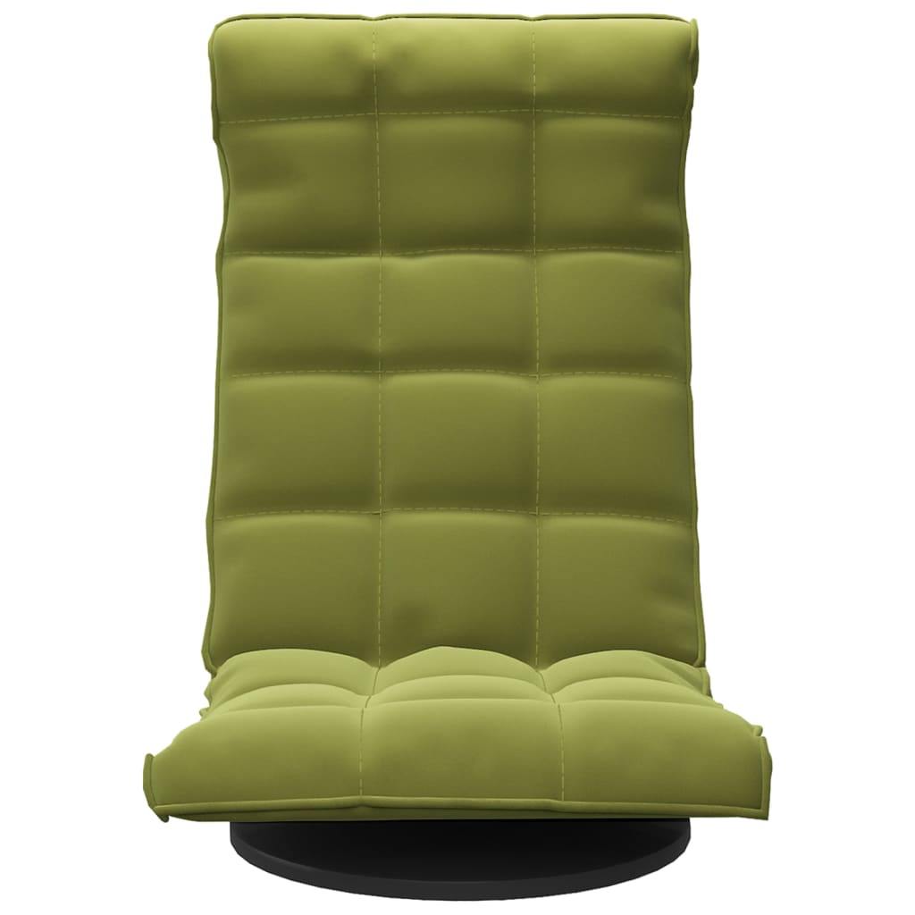 Sedia da Pavimento Girevole Verde Chiaro in Velluto | homemem39