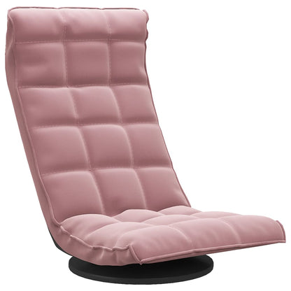 Sedia da Pavimento Girevole Rosa in Velluto | homemem39