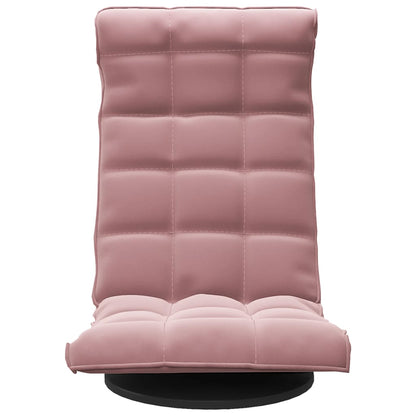 Sedia da Pavimento Girevole Rosa in Velluto | homemem39