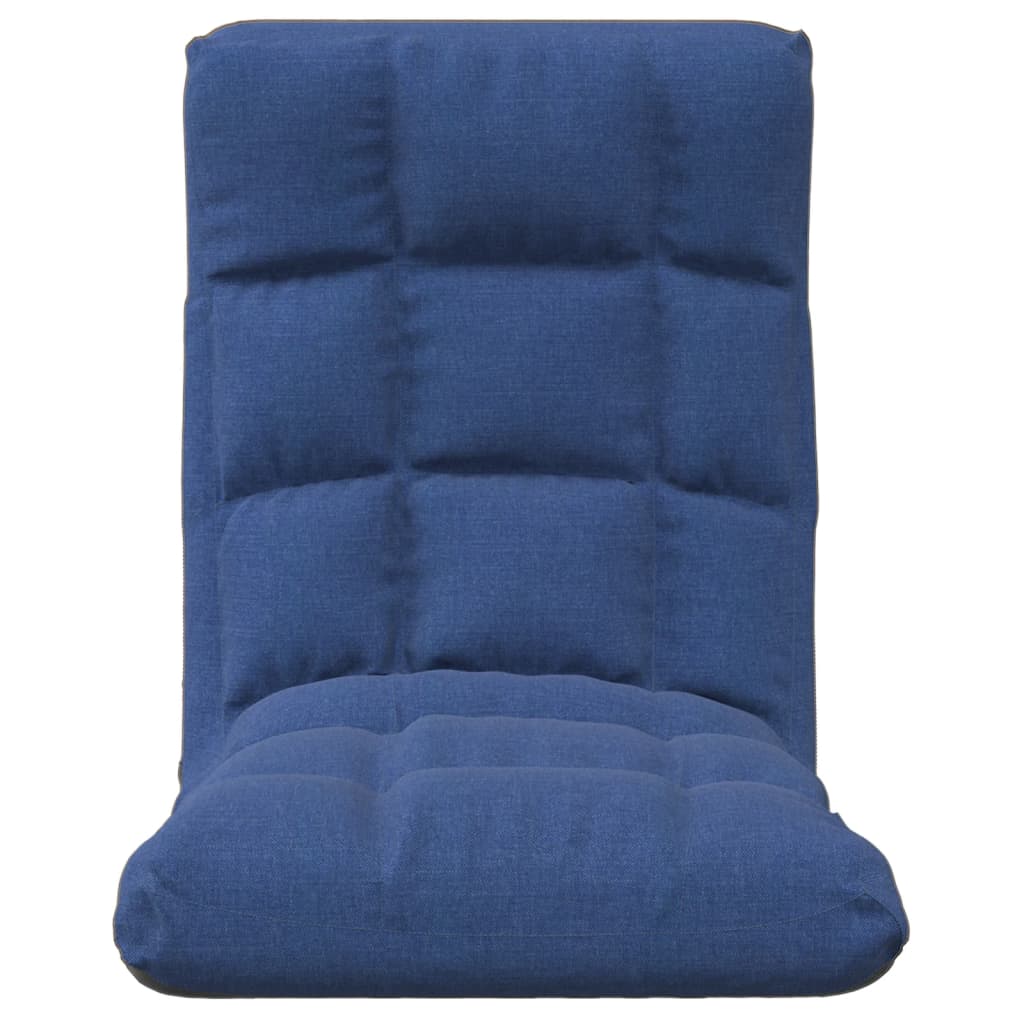 Sedia a Sdraio da Terra Pieghevole Blu in Tessuto | homemem39
