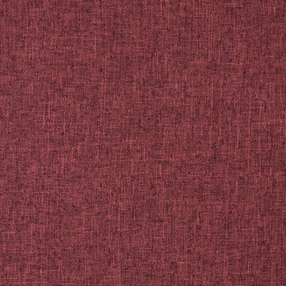 Sedia a Sdraio da Terra Pieghevole Rosso Vino in Tessuto