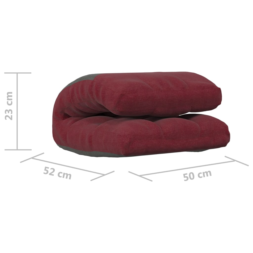 Sedia a Sdraio da Terra Pieghevole Rosso Vino in Tessuto | homemem39