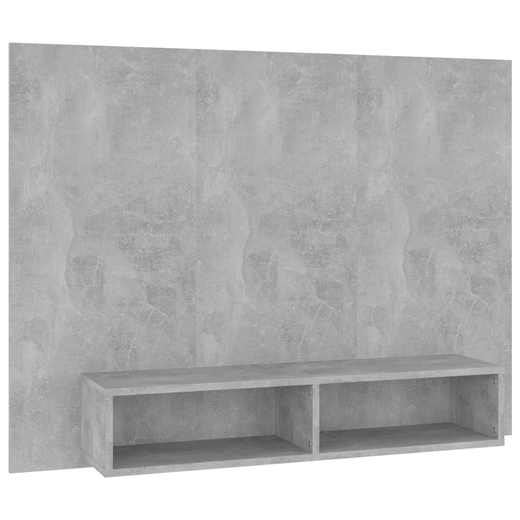 Mobile TV a Muro Grigio Cemento 120x23,5x90cm Legno Multistrato - homemem39