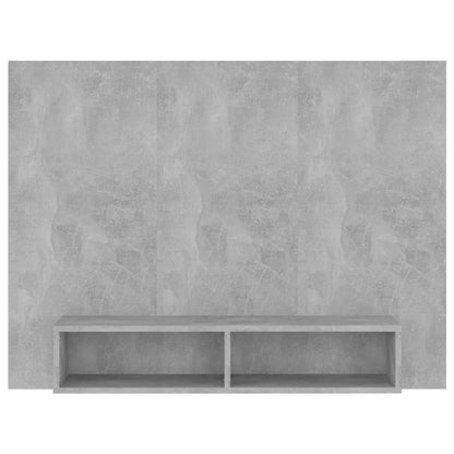 Mobile TV a Muro Grigio Cemento 120x23,5x90cm Legno Multistrato - homemem39