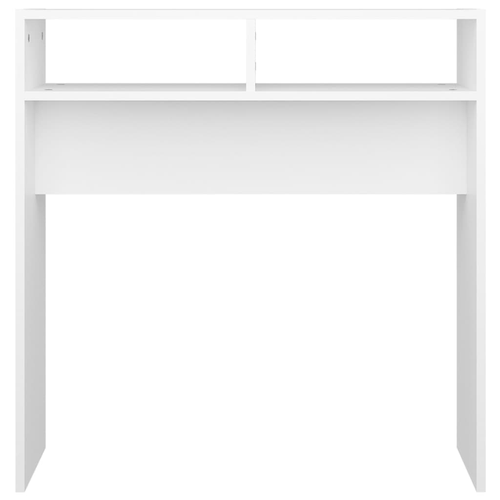 Tavolino Consolle Bianco 78x30x80 cm in Legno Multistrato - homemem39
