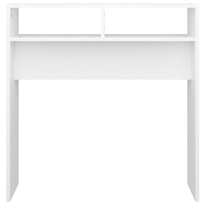 Tavolino Consolle Bianco 78x30x80 cm in Legno Multistrato - homemem39