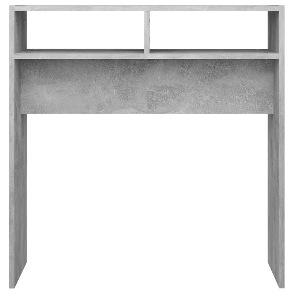 Tavolino Consolle Grigio Cemento 78x30x80cm Legno Multistrato - homemem39