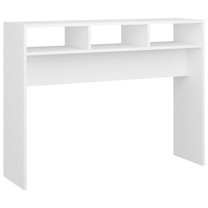 Tavolino Consolle Bianco 105x30x80 cm in Legno Multistrato - homemem39