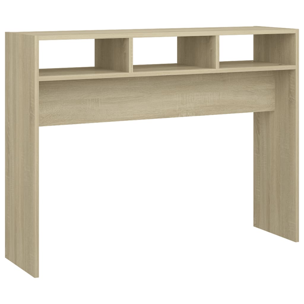 Tavolino Consolle Rovere Sonoma 105x30x80 cm Legno Multistrato - homemem39