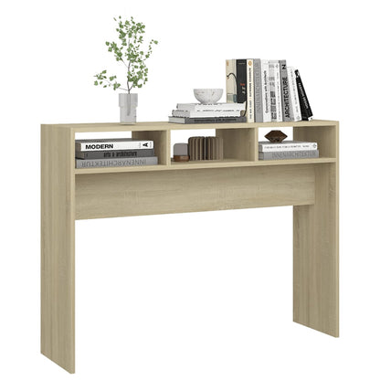Tavolino Consolle Rovere Sonoma 105x30x80 cm Legno Multistrato | homemem39
