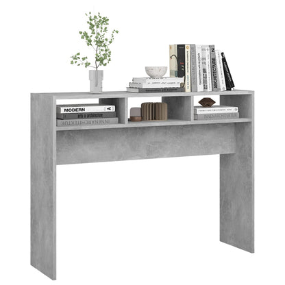 Tavolino Consolle Grigio Cemento 105x30x80cm Legno Multistrato | homemem39