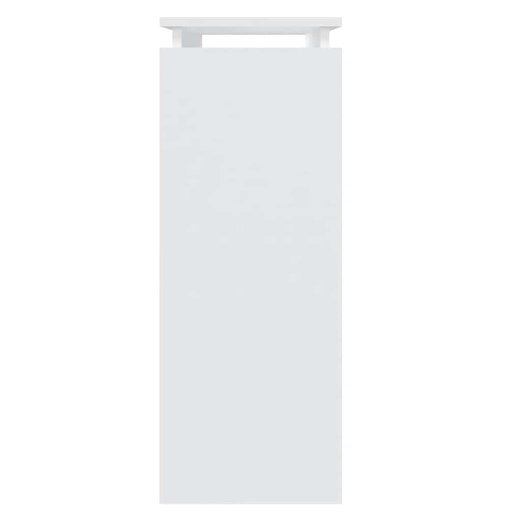 Tavolino Consolle Bianco 80x30x80 cm in Legno Multistrato - homemem39