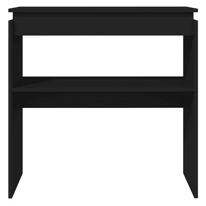 Tavolino Consolle Nero 80x30x80 cm in Legno Multistrato | homemem39