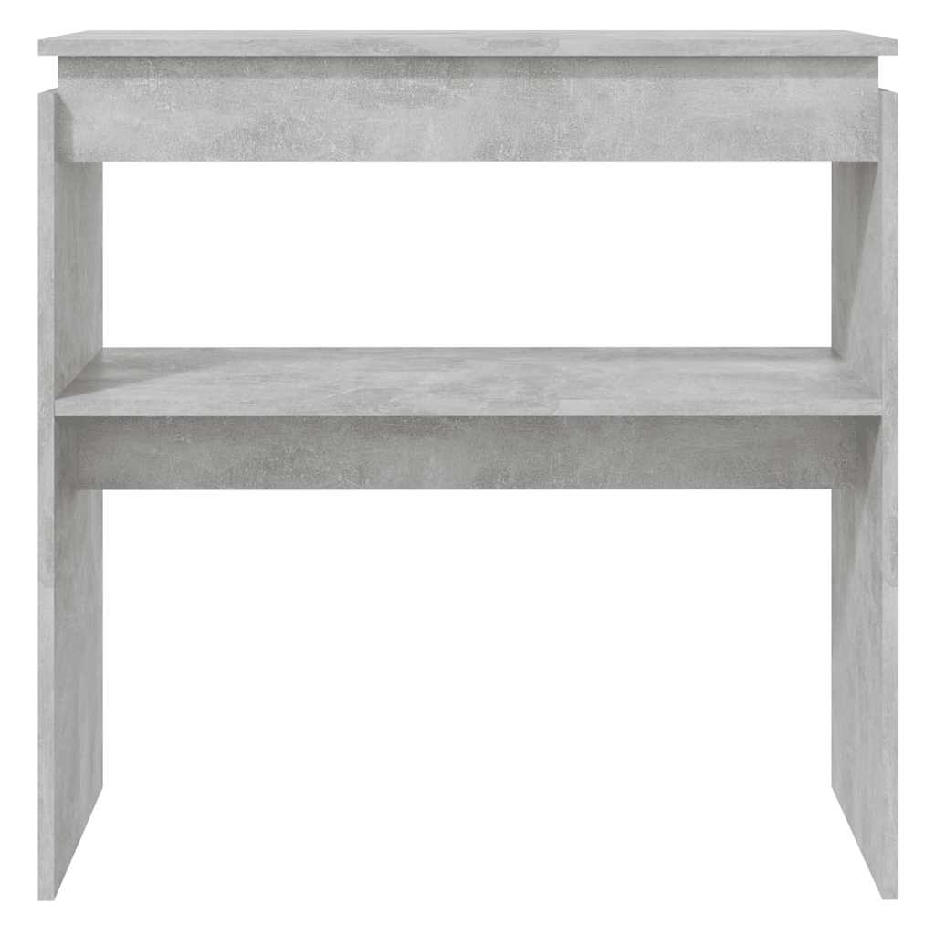 Tavolino Consolle Grigio Cemento 80x30x80cm Legno Multistrato | homemem39