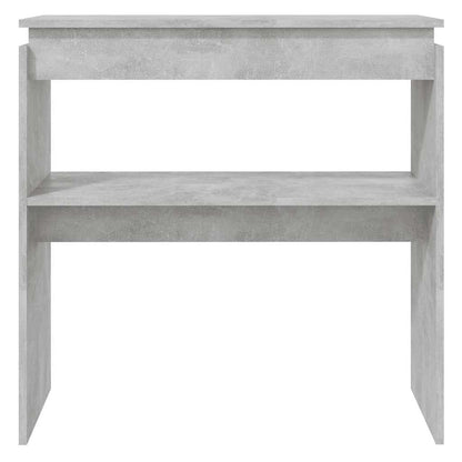 Tavolino Consolle Grigio Cemento 80x30x80cm Legno Multistrato | homemem39