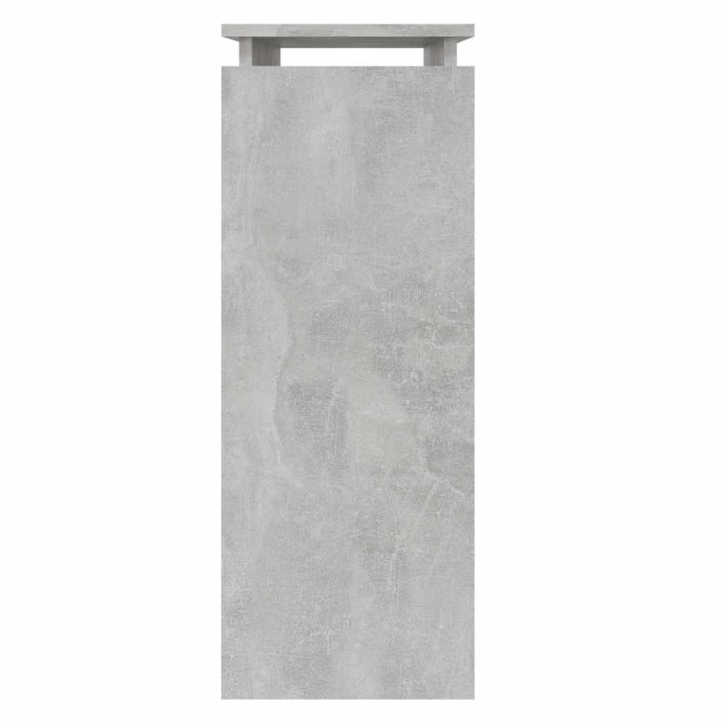 Tavolino Consolle Grigio Cemento 80x30x80cm Legno Multistrato | homemem39