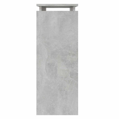 Tavolino Consolle Grigio Cemento 80x30x80cm Legno Multistrato | homemem39