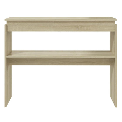 Tavolino Consolle Rovere Sonoma 102x30x80 cm Legno Multistrato | homemem39
