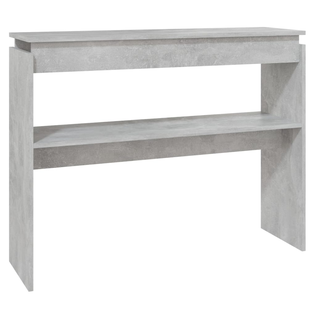 Tavolino Consolle Grigio Cemento 102x30x80cm Legno Multistrato - homemem39