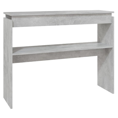 Tavolino Consolle Grigio Cemento 102x30x80cm Legno Multistrato - homemem39