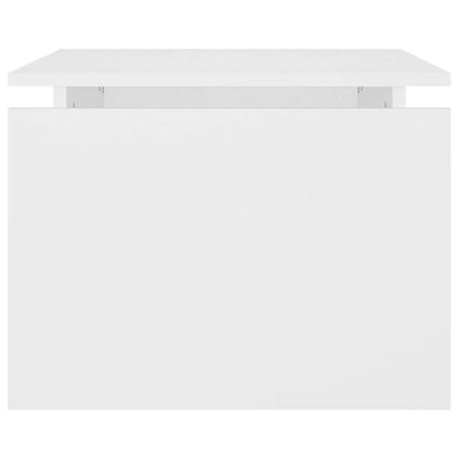 Tavolino da Salotto Bianco 68x50x38 cm Legno Multistrato