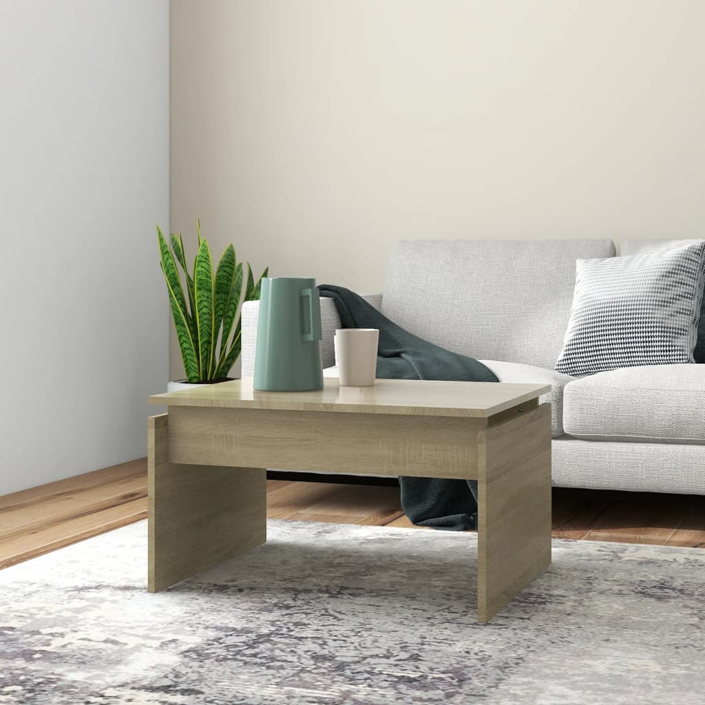 Tavolino da Salotto Rovere Sonoma 68x50x38 cm Legno Multistrato | homemem39