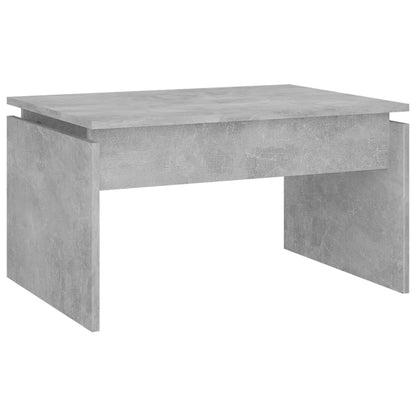 Tavolino da Salotto Grigio Cemento 68x50x38cm Legno Multistrato