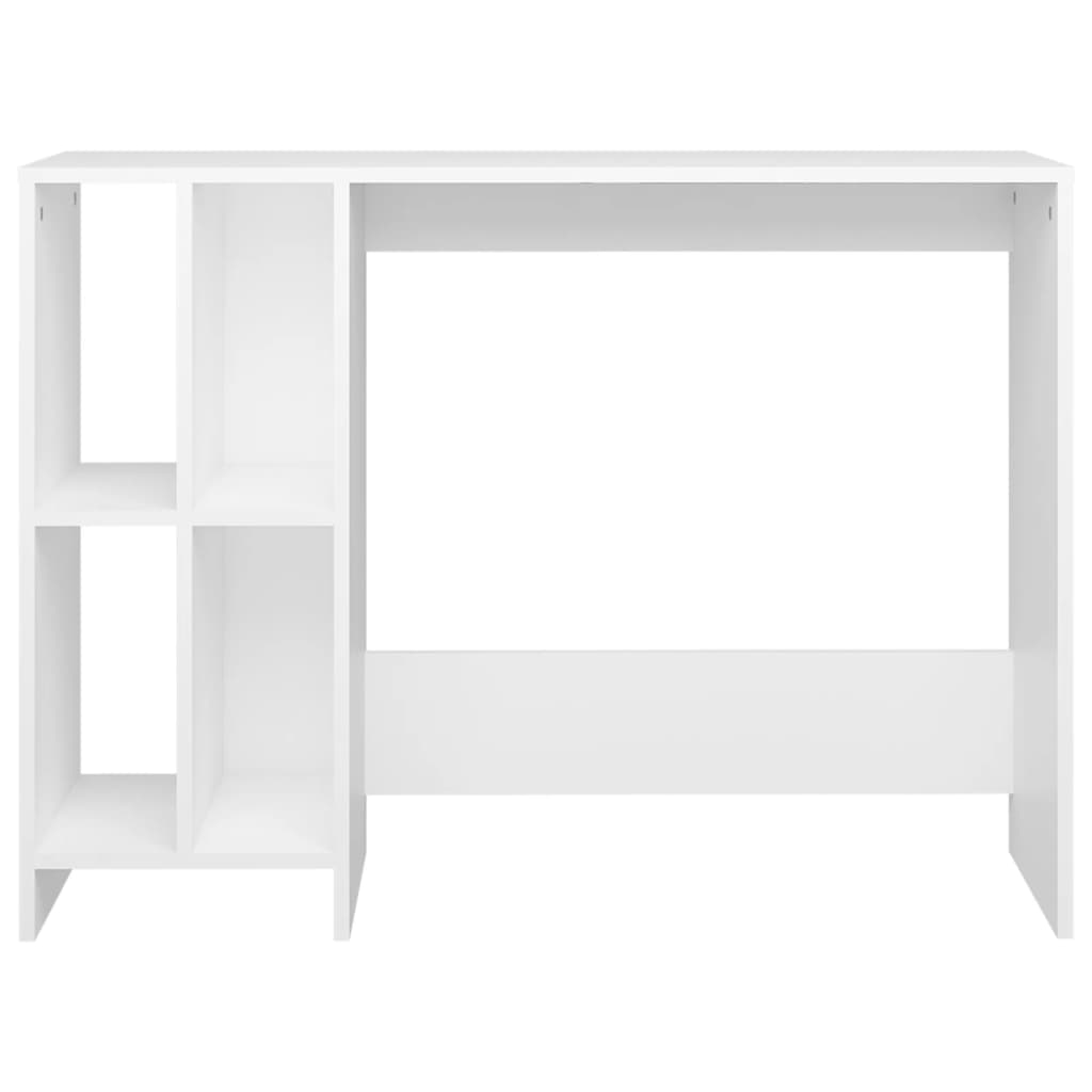 Scrivania Bianca 102,5x35x75 cm in Legno Multistrato - homemem39