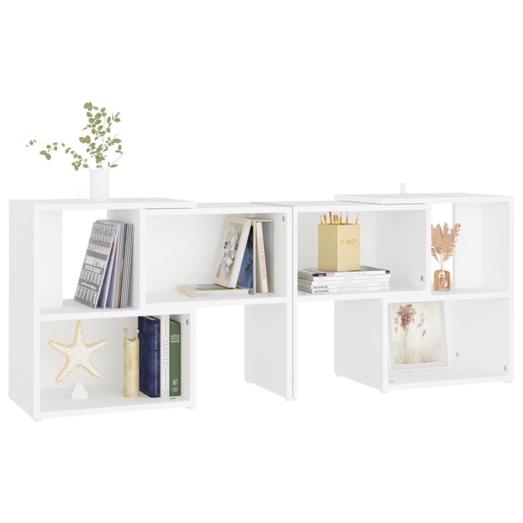 Mobile TV Bianco 104x30x52 cm inLegno Multistrato - homemem39