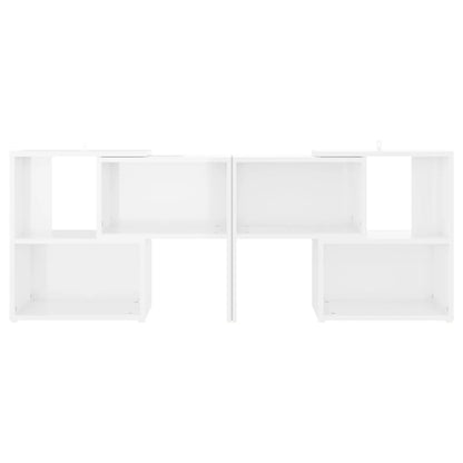 Mobile Porta TV Bianco Lucido 104x30x52 cm in Legno Multistrato - homemem39
