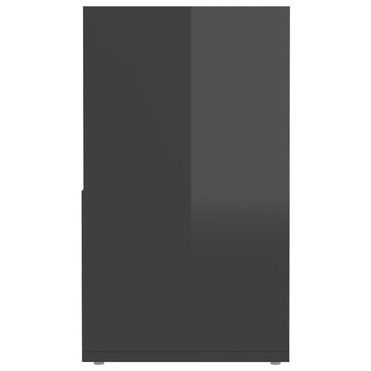 Mobile Porta TV Grigio Lucido 149x30x52 cm in Legno Multistrato - homemem39