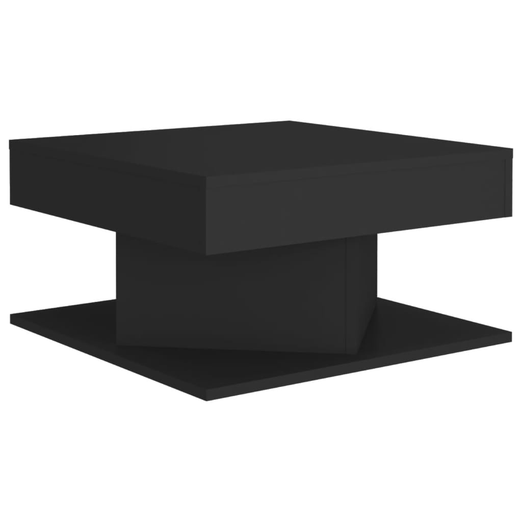 Tavolino da Salotto Nero 57x57x30 cm in Legno Multistrato | homemem39