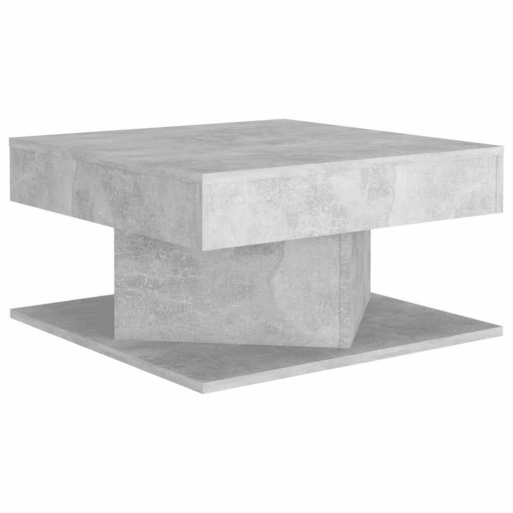 Tavolino da Salotto Grigio Cemento 57x57x30cm Legno Multistrato | homemem39