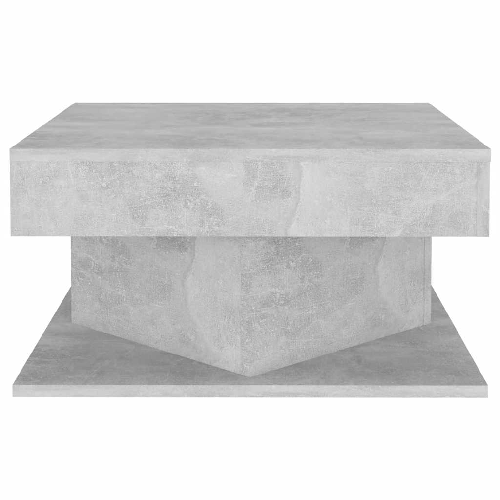 Tavolino da Salotto Grigio Cemento 57x57x30cm Legno Multistrato | homemem39