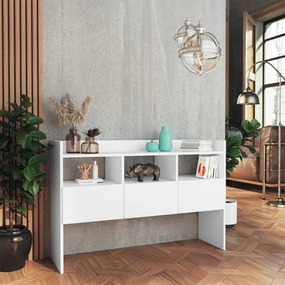 Credenza Bianca 120x30,5x70 cm in Legno Multistrato - homemem39