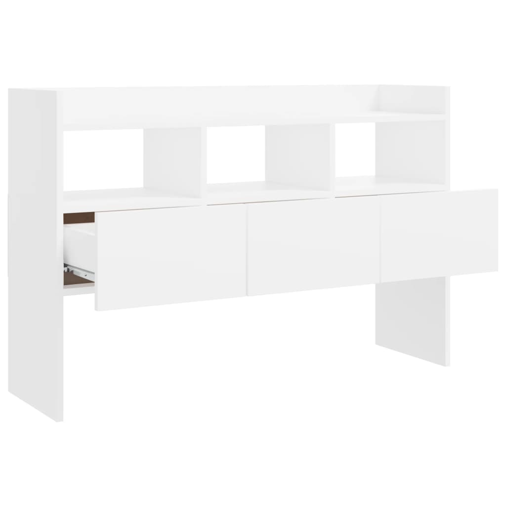 Credenza Bianca 120x30,5x70 cm in Legno Multistrato - homemem39