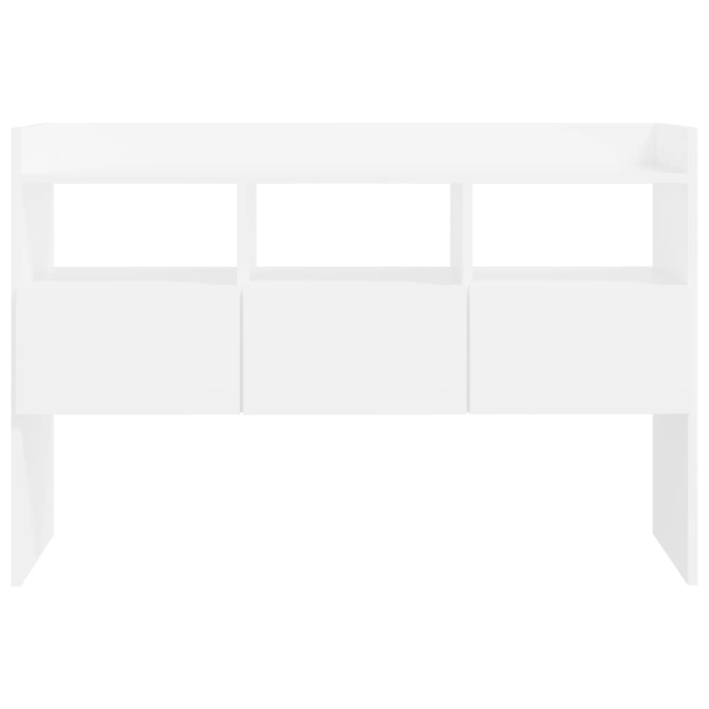 Credenza Bianca 120x30,5x70 cm in Legno Multistrato - homemem39