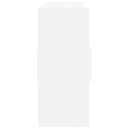 Credenza Bianca 120x30,5x70 cm in Legno Multistrato - homemem39