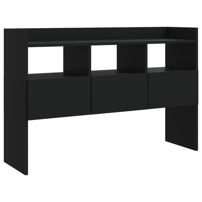 Black Sideboard 105x30x70 cm in Multilayer Wood