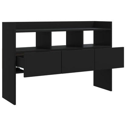 Black Sideboard 105x30x70 cm in Multilayer Wood